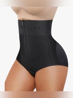 Shapellx High Waist Black Compression Shorts shapewear Larhe new